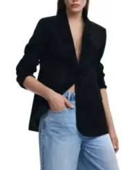Schwarzer Desigual Damen Blazer