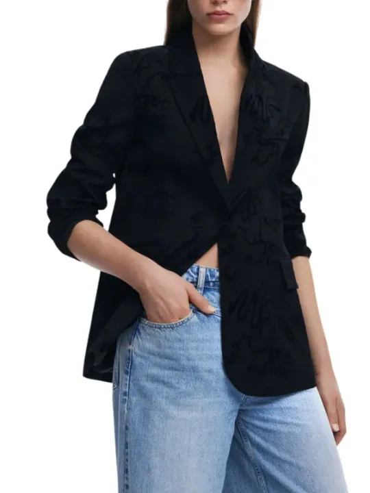 Schwarzer Desigual Damen Blazer