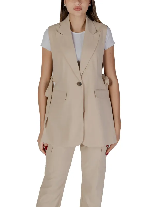 Beiger Damen Blazer Hosenanzug Beiger Damen Blazer Hosenanzug
