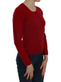 Sweaters Elegant Red Cashmere Pullover Blouse 600,00 € 8050246180037 | Planet-Deluxe