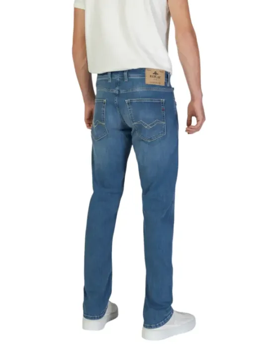 Blaue Replay Jeans Herren Straight