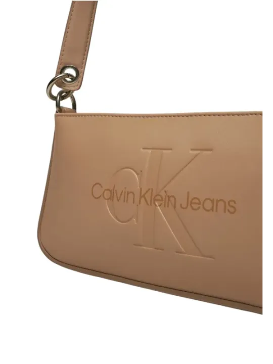 Tan-Leder Calvin Klein Handtasche