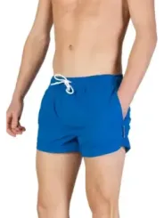 Blaue Herren Badehose mit Kordelzug