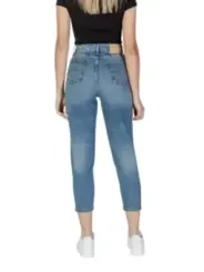 Helle, schmale Jeans mit Used-Look