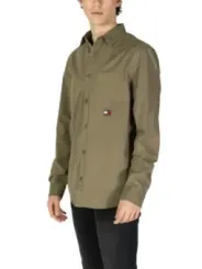 Tommy Hilfiger Khaki-Hemd mit Logo