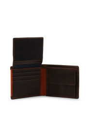 Dunkelbraune Lederbrieftasche, kompakt und stilvoll