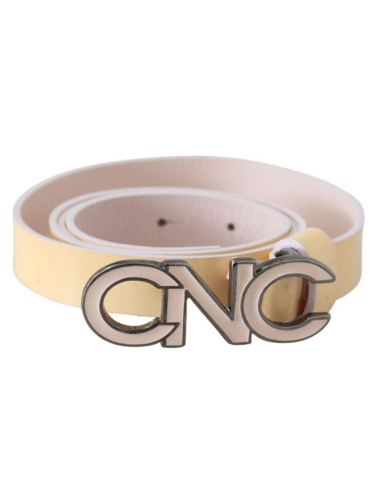 Belts Chic Beige Logo Leather Belt 200,00 € 7333413027993 | Planet-Deluxe