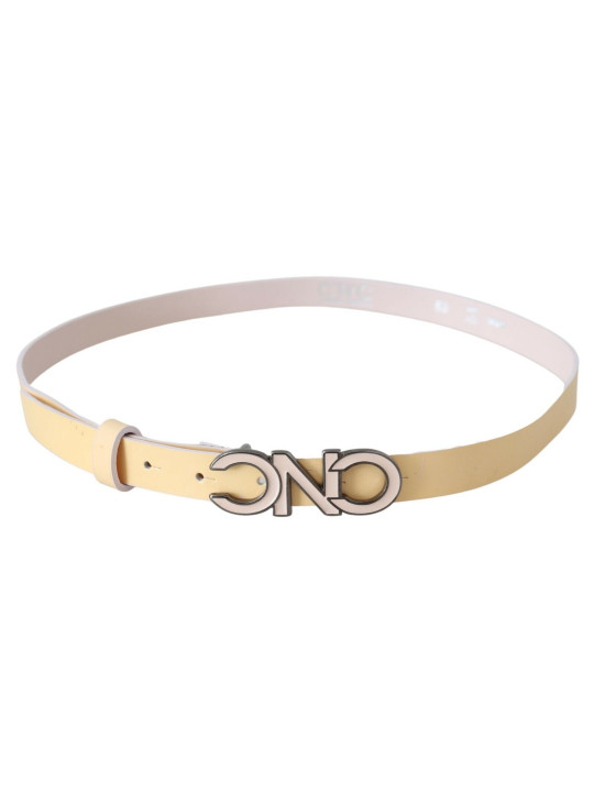 Belts Chic Beige Logo Leather Belt 200,00 € 7333413027993 | Planet-Deluxe