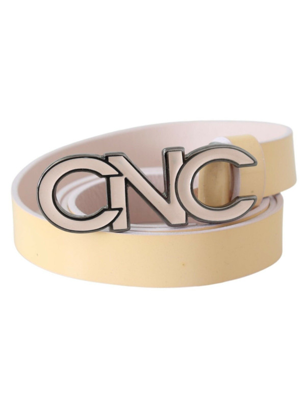 Belts Chic Beige Logo Leather Belt 200,00 € 7333413027993 | Planet-Deluxe