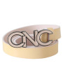 Belts Chic Beige Logo Leather Belt 200,00 € 7333413027993 | Planet-Deluxe