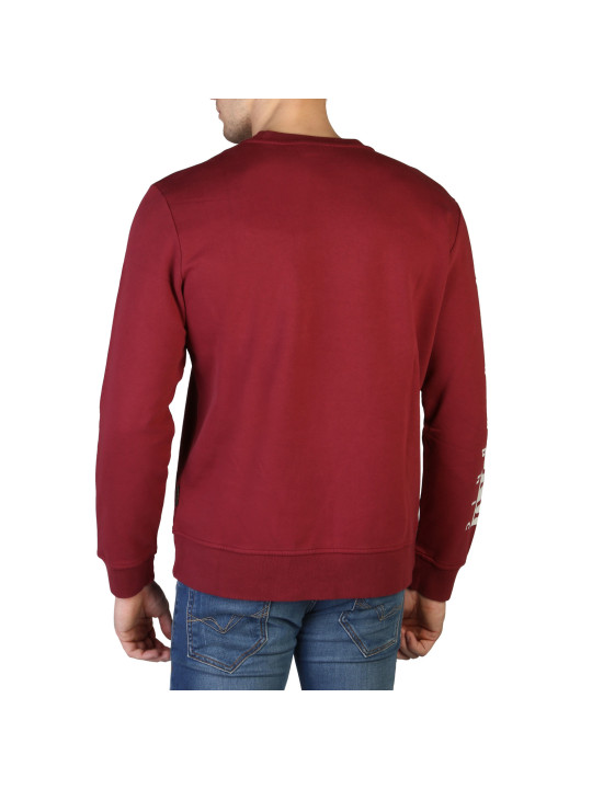 Rotes Napapijri Baumwoll-Sweatshirt mit Logo