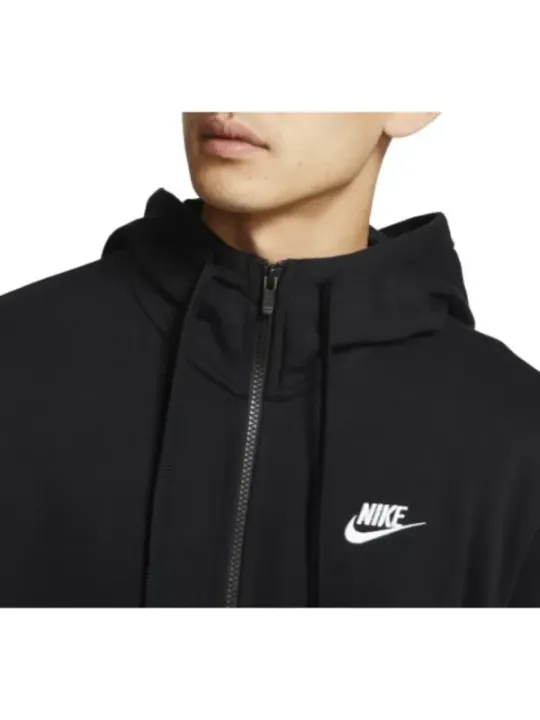 Schwarze Nike Kapuzenjacke mit Reißverschluss