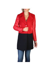 Roter Leder- und Stoffmantel Armani Exchange