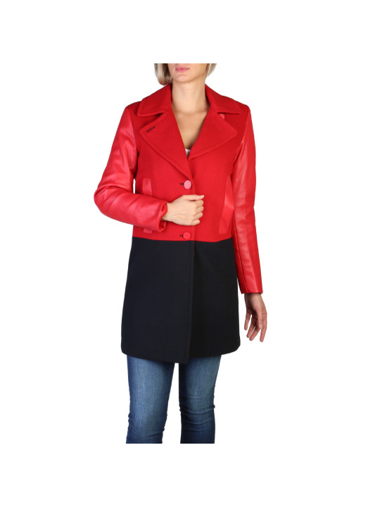 Roter Leder- und Stoffmantel Armani Exchange