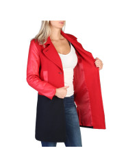 Roter Armani Exchange Damenmantel aus Leder
