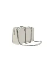 Weiße Calvin Klein Umhängetasche mit Kette