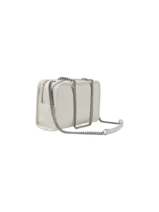 Weiße Calvin Klein Umhängetasche mit Kette