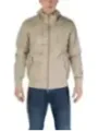 Dunkelbeige Kapuzenjacke für Herren