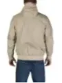 Beige Kapuzenjacke mit Jeans