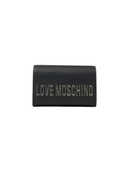Schwarze Love Moschino Leder Clutch