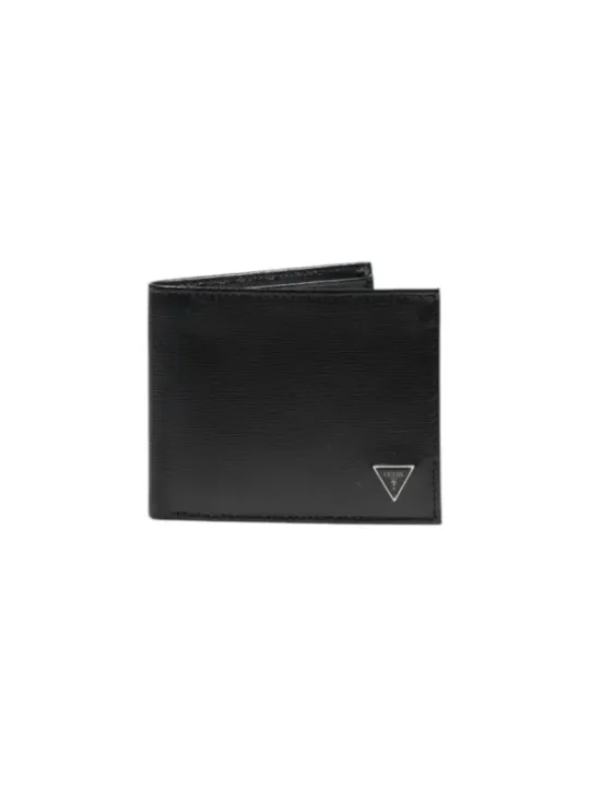 Schwarze Guess Leder Geldbörse minimalistisch