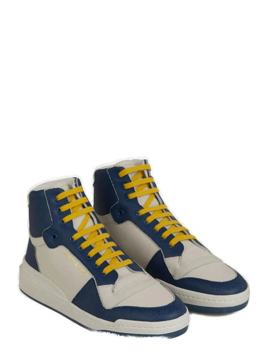 Sneakers Elevate Your Style with Mid-Top Blue Luxury Sneakers 740,00 € 8102943415 | Planet-Deluxe