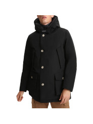 Schwarze Woolrich Winterparka mit Kapuze