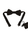 Ties & Bowties Elegant Black Patterned Silk Bow Tie 200,00 € 8058301889161 | Planet-Deluxe