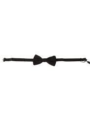 Ties & Bowties Elegant Black Patterned Silk Bow Tie 200,00 € 8058301889161 | Planet-Deluxe