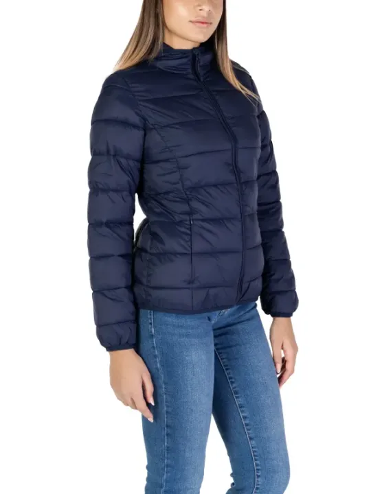 Dunkle blaue Damen Pufferjacke