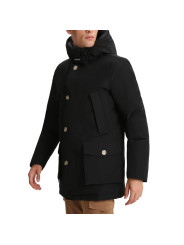 Schwarze Woolrich Winterparka mit Kapuze