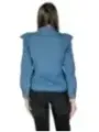 Frauen Jeanshemd mit Schulterrüschen