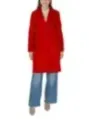 Langer roter Wollmantel Vero Moda