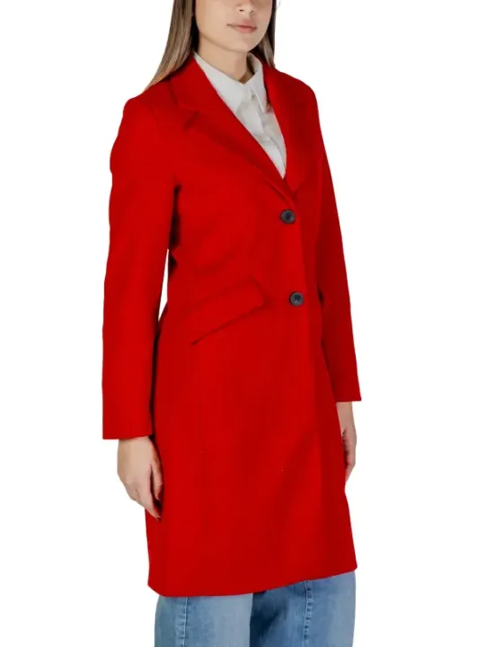 Roter doppelreihiger Vero Moda Mantel