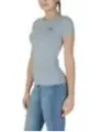 Graues Guess Bodycon T-Shirt Logo