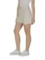 Beige hochtaillierte B.young Shorts