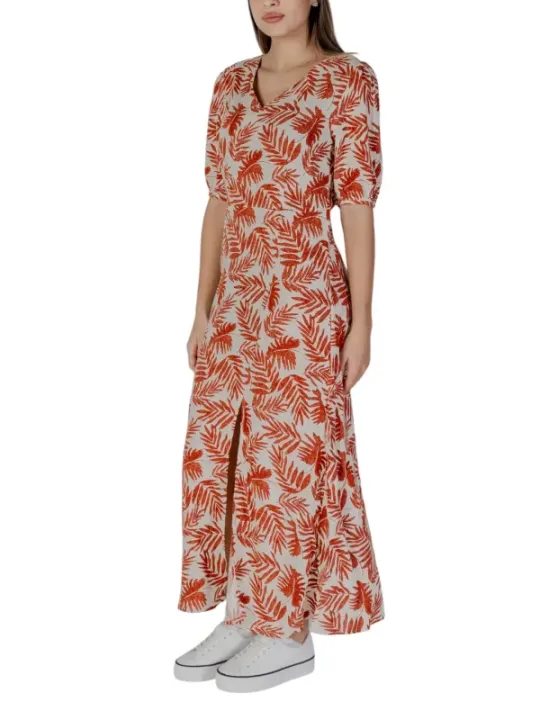Rotes Blattmuster Kleid B.young 480708