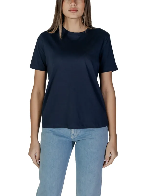 Weißes oder marineblaues Baumwoll-T-Shirt Weißes oder marineblaues Baumwoll-T-Shirt