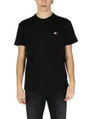 Schwarzes Tommy Hilfiger Logo T-Shirt