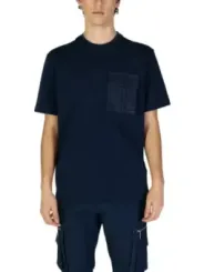 Marinefarbene Antony Morato gemusterte T-Shirt
