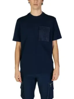 Marinefarbene Antony Morato gemusterte T-Shirt