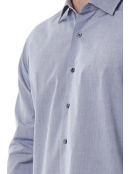 Shirts Elegant Gray Italian Collar Shirt 180,00 € 8051769176798 | Planet-Deluxe