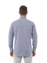 Shirts Elegant Gray Italian Collar Shirt 180,00 € 8051769176798 | Planet-Deluxe