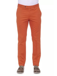 Jeans & Pants Elegant Red Cotton Blend Trousers for Men 280,00 € 2000045339569 | Planet-Deluxe