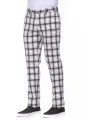 Jeans & Pants Elegant Checked Cotton Trousers 280,00 € 2000045350298 | Planet-Deluxe