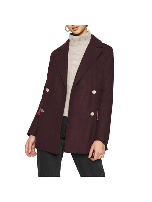 Roter doppelreihiger Pepe Jeans Mantel
