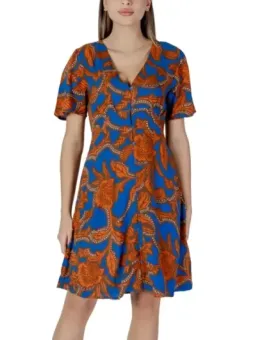 Bedrucktes kurzes A-Linien Sommerkleid