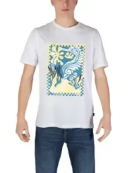 Weißes T-Shirt mit floralem Design