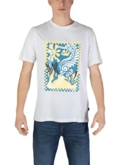 Weißes T-Shirt mit floralem Design