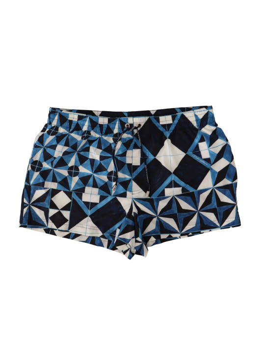 FOR THE günstig Kaufen-Majestic Majolica Print Swim Trunks. Majestic Majolica Print Swim Trunks <![CDATA[Indulge in the essence of Sicilian beaches with Dolce & Gabbana’s striking swim trunks, a piece that combines luxury with comfort. Featuring the iconic graphic majolica pr